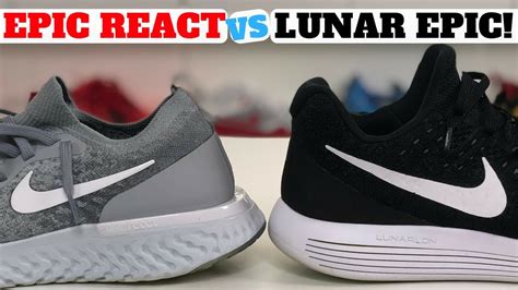 react Flyknit vs lunar epic